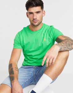 Ярко-зеленая футболка стандартного кроя с логотипом Polo Ralph Lauren-Зеленый цвет