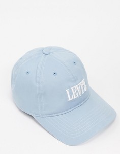 Голубая кепка с логотипом Levis-Синий