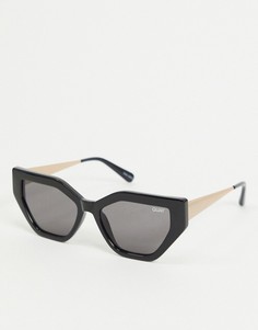Черные солнцезащитные очки "кошачий глаз" Quay Australia-Черный