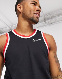 Черная классическая трикотажная майка Nike Basketball-Черный цвет