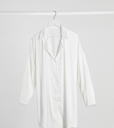 Белая oversized-рубашка для сна ASOS DESIGN Maternity-Белый