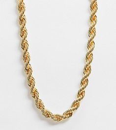 Покрытое 14-каратным золотом ожерелье-цепочка Reclaimed Vintage inspired-Золотой