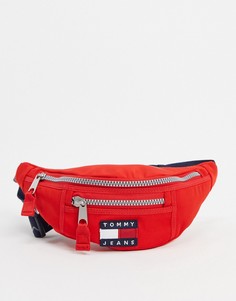 Нейлоновая сумка-кошелек на пояс Tommy Jeans-Красный