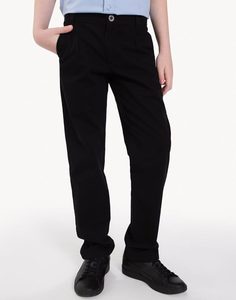 Чёрные классические брюки для мальчика Gloria Jeans