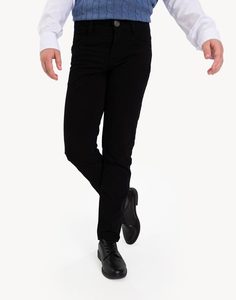 Чёрные зауженные брюки для мальчика Gloria Jeans
