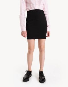 Чёрная прямая юбка для девочки Gloria Jeans