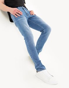 Зауженные джинсы с потёртостями Gloria Jeans