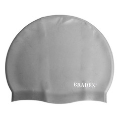 Шапочка для плавания Bradex SF 0329 силикон серый