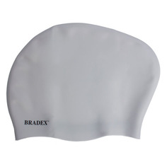 Шапочка для плавания Bradex SF 0365 силикон серый