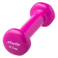 Гантель Starfit DB-101 1гант. 0.5кг винил. розовый (УТ-00007040)