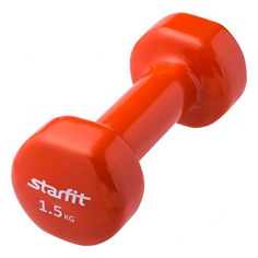 Гантель Starfit DB-101 1гант. 1.5кг винил. оранжевый (УТ-00007042)
