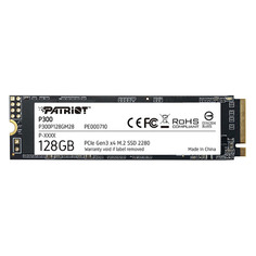 SSD накопитель Patriot P300 P300P128GM28 128ГБ, M.2 2280, PCI-E x4, NVMe Патриот