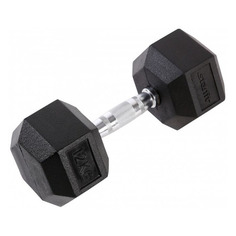 Гантель Starfit DB-301 1гант. 12кг обрезин. черный (УТ-00016633)