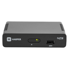 Ресивер DVB-T2 Harper HDT2-1108, черный