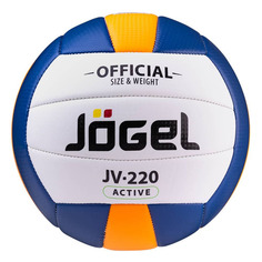 Мяч волейбольный JOGEL JV-220, для пляжа, белый/синий [ут-00012234]
