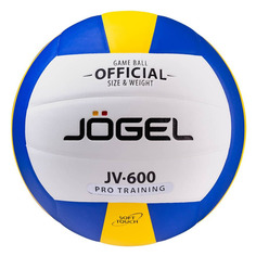 Мяч волейбольный JOGEL JV-600, для пляжа, белый/синий [ут-00009344]