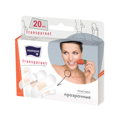 Набор пластырей Matopat Transparent 20 шт