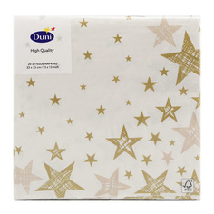 Салфетки бумажные Duni Shining Star Cream 33x33 см 20 шт