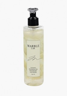 Гель для душа Marble Lab тонизирующий "Розмарин и Базилик", без сульфатов, 250 мл.