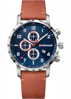 Швейцарские наручные мужские часы Wenger 01.1543.108. Коллекция Attitude