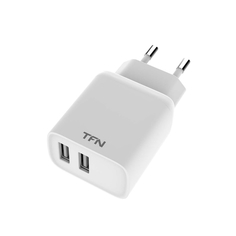 Сетевое зарядное устройство TFN Rapid+ 2xUSB 2.4A White (TFN-WCRPD12W2UWH) Rapid+ 2xUSB 2.4A White (TFN-WCRPD12W2UWH)