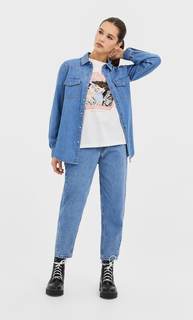 Stradivarius Футболка «Звездные Войны» Женская Коллекция Ванильный L