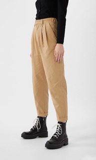 Stradivarius Базовые Брюки Широкого Кроя С Защипами Женская Коллекция Multicolor 38