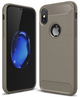 Чехол EVA для iPhone X/Xs, серый/карбон (IP8A012G-X)