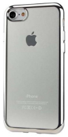 Чехол EVA для iPhone 7/8, прозрачный/серебристый (IP8A010S-7)