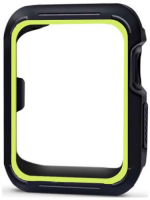 Ремешок EVA для Apple Watch 42 mm, черный/зеленый (AWC007)