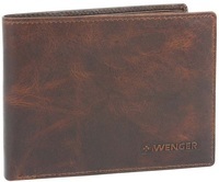 Портмоне WENGER Rautispitz, коровья кожа, 13х1,5х9,5 см, коричневый (W7-06BROWN)