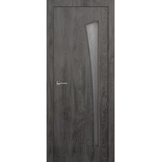 Дверь межкомнатная остекленная ламинированное Белеза 60х200 см цвет тернер серый Принцип