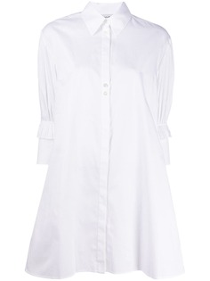 Victoria Victoria Beckham платье-рубашка мини с оборками на рукавах