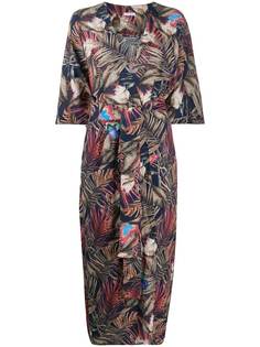813 пальто-кимоно с цветочным принтом