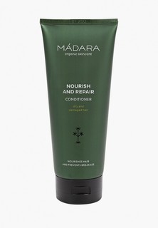 Кондиционер для волос Madara Nourish & Repair/Питательный и восстанавливающий, для сухих и поврежденных волос, органический, без парабенов 200 мл