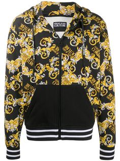 Versace Jeans Couture худи на молнии с принтом