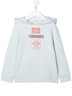 Gucci Kids худи с нашивкой-логотипом