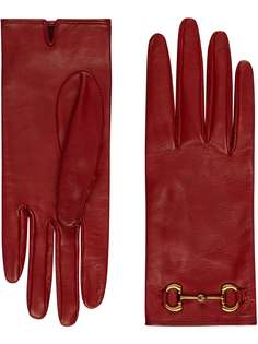 Gucci перчатки с пряжкой Horsebit