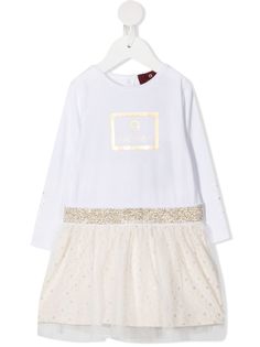 Aigner Kids пышное платье с логотипом
