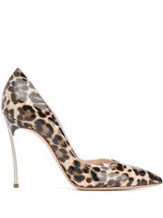 Casadei туфли-лодочки Maxi Blade с леопардовым принтом
