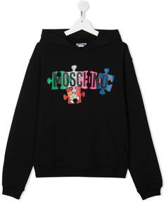 Moschino Kids худи с логотипом