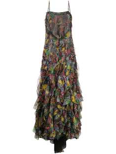 Missoni платье макси с оборками