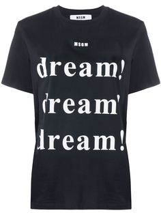 MSGM футболка с принтом Dream