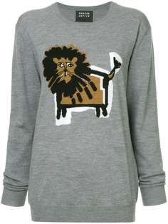 Markus Lupfer Natalie Intarsia Lion jumper