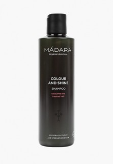 Шампунь Madara /Colour & Shine/ Для окрашенных волос, для придания блеска и яркого цвета, органик, без парабенов, отдушек и сульфатов 250 мл.