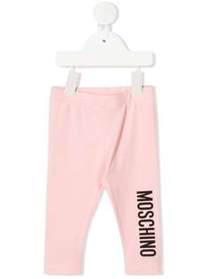 Moschino Kids легинсы с логотипом