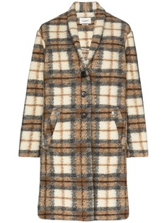 Isabel Marant Étoile однобортное пальто Gabriel в клетку