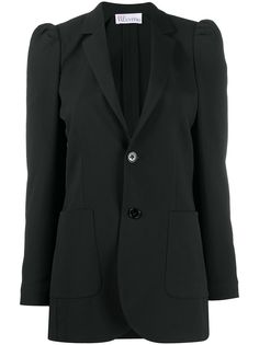 RED Valentino приталенный жакет с пышными рукавами
