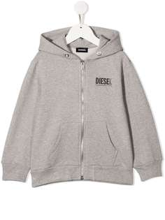 Diesel Kids худи на молнии с логотипом