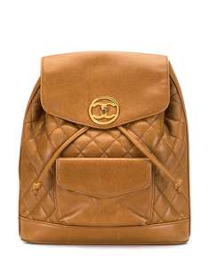 Chanel Pre-Owned стеганый рюкзак с логотипом CC